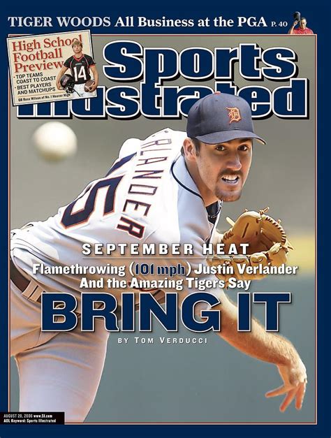 Detroit Tigers Justin Verlander Sports Illustrated Cover Photograph