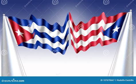 Bandeira Porto Rico E Cuba