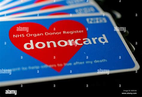 Donor Card Hi Res Stock Photography And Images Alamy