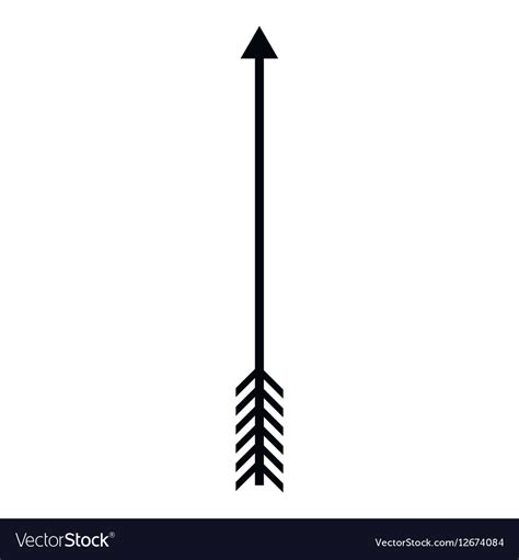 Arrow Icon Simple Style Royalty Free Vector Image