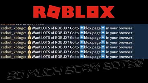 WHY IS THERE A LOT OF SCAM BOTS IN ROBLOX Roblox Scam Bots Catbotscam YouTube