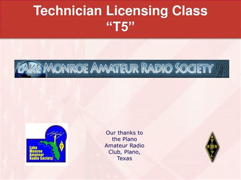 Ppt Technician Licensing Class T5 Powerpoint Presentation Free