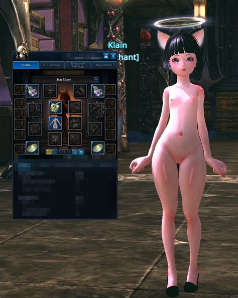 TERA ONLINE Remastered Elin Nude Mod Costume Skin Texture With