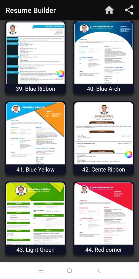 Create advanced applications for smartphones and tablets with no technical knowledge. Resume builder Free CV maker templates formats app for ...