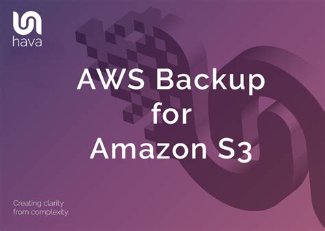 Aws Backup For S3