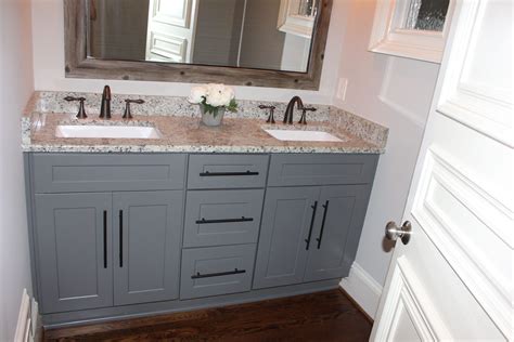 Grey Shaker Cabinets With Oil Rubbed Bronze Pulls And Regarding Grey