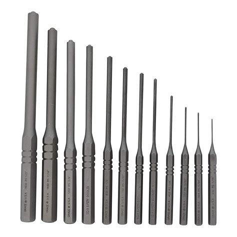 Grace Usa 12 Pc Professional Steel Roll Pin Punch Set