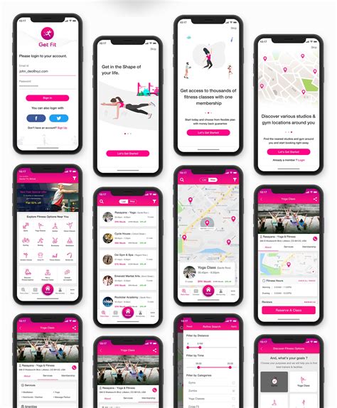 With the get fit by ruth app, you can start tracking your workouts and meals, measuring results, and achieving your fitness goals, all with the help of your personal trainer. GET FIT - Find NearBy Fitness Classes App UI Kit by App ...