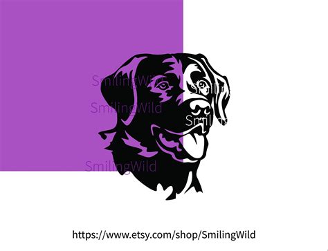 Labrador Retriever Svg Clip Art Sitting Dog Cuttable Etsy