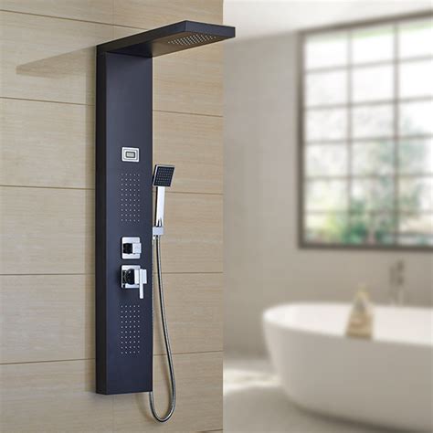 Stainless Steel Shower Panel Tower System Wall Mount Multi Function
