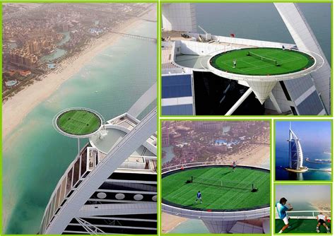 La cancha de tenis más alta del mundo de Dubai