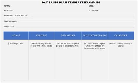 5 30 60 90 Day Sales Plan Template Examples Template Business Psd