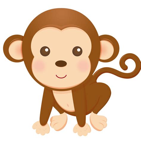 Desenho Macaco Infantil Cute Monkey Cartoon Png Clipart Large Images