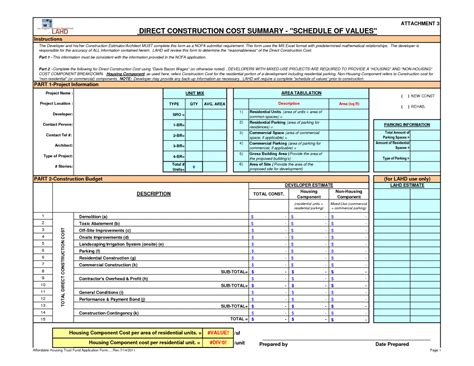 Residential Construction Budget Template — Db