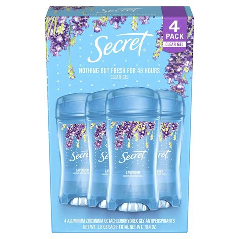 Secret Fresh Antiperspirant And Deodorant Clear Gel Lavender 26 Oz