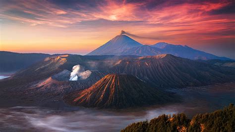 Hd Wallpaper Sky Mount Bromo Bromo Tengger Semeru National Park