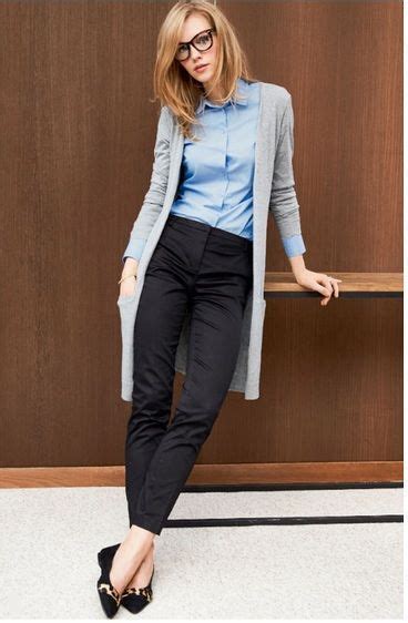 Business casual long cardigan