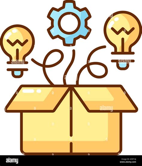 Thinking Outside The Box Rgb Color Icon Stock Vector Image And Art Alamy