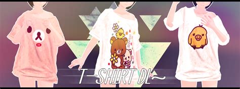 Mmd Part T Shirts Crooked Collar Dl By Nagai Maro On