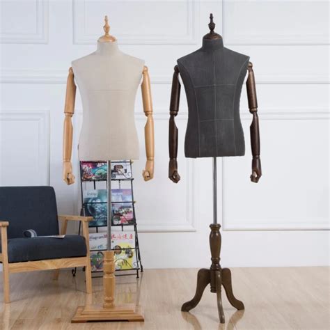 80f 9 Fashionable Upper Body Dressmaker Tailors Dummy Adjustable Male