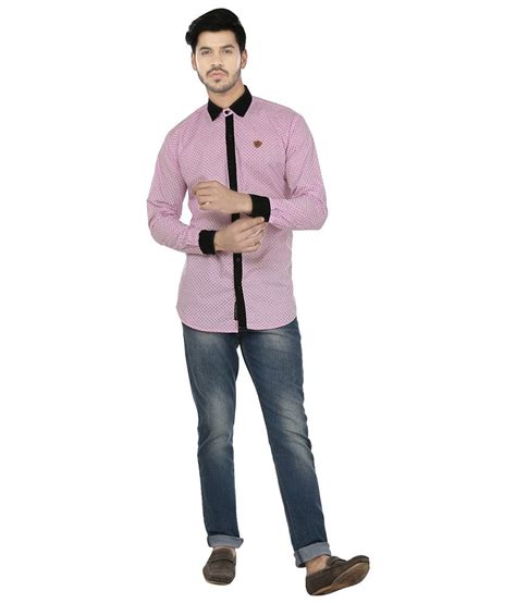 Perky Look Pink Casuals Slim Fit Shirts Buy Perky Look Pink Casuals Slim Fit Shirts Online At