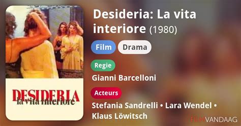 Alle Acteurs In Desideria La Vita Interiore Film Filmvandaag Nl