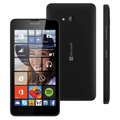 Smartphone Microsoft Lumia 640 Dual Dtv Preto Com Windows Phone 81