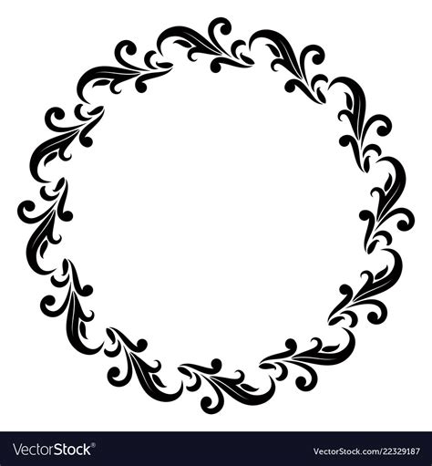 Decorative Circle Frame SVG