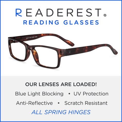 Readerest Blue Light Blocking Reading Glasses 250 Magnification