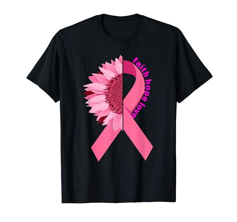 Sunflower Breast Cancer Awareness Month T T Shirt Teevimy