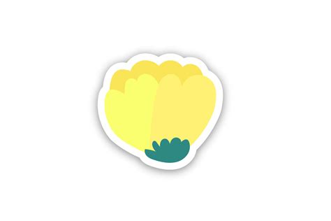 Yellow Flower Sticker Graphic By Metastudio07 · Creative Fabrica