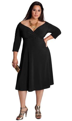 IGIGI By Yuliya Raquel Plus Size Francesca Dress In Black On PopScreen