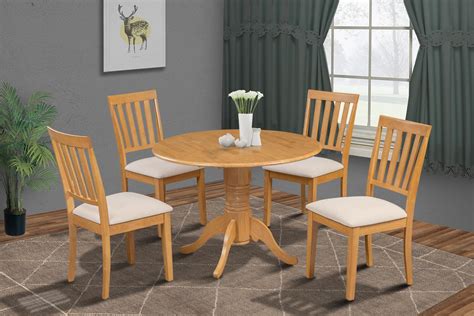 Our oak dining chairs can be stained to match your table or other dining room décor. Burlington 5 Piece Small Kitchen Table Set-Kitchen Table ...