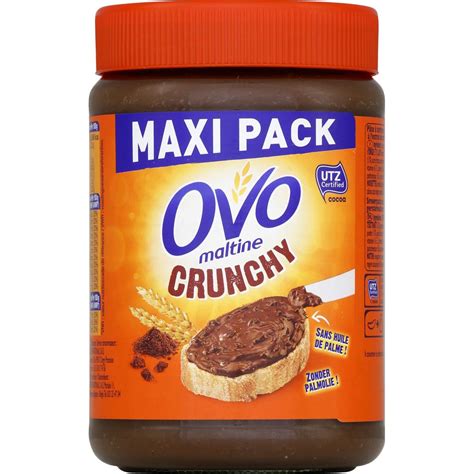 Ovomaltine P Te Tartiner Crunchy Maxi Pack G Pas Cher Auchan Fr
