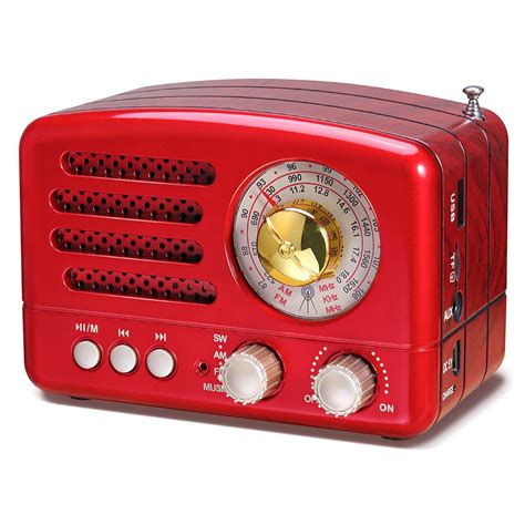 Buy Bigmall Am Fm Radio Retro Bluetooth Speaker Transistor Radio