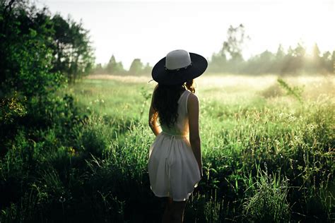 Wallpaper Sunlight Forest Women Outdoors Model Nature Grass Field Photography Dress