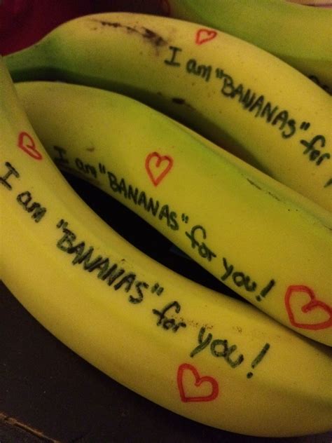 Banana Valentine Banana Fruit Food