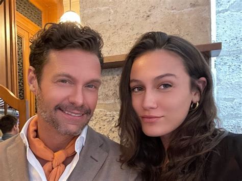 Celebrity Ryan Seacrest And Girlfriend Aubrey Paige Attend Halftime