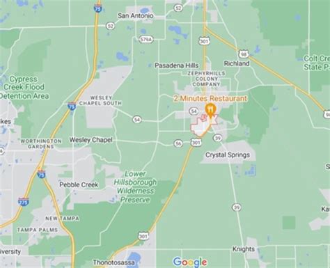 Zephyrhills South Florida Area Map And More