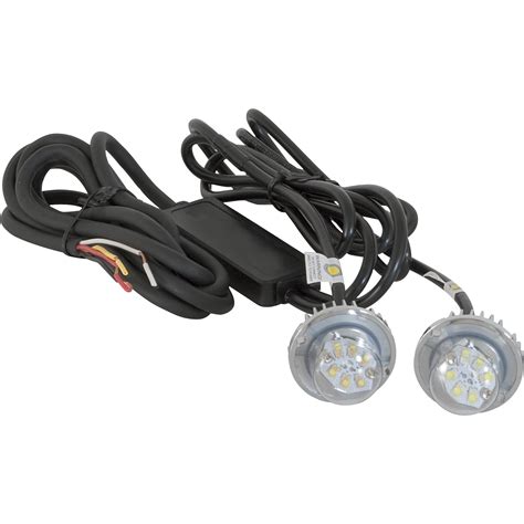 Buyers Products Hidden Led Strobe Light — 2 Pc Set White Light With