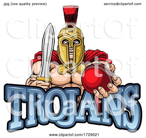 Trojan Spartan Cricket Sports Mascot By Atstockillustration 1729021
