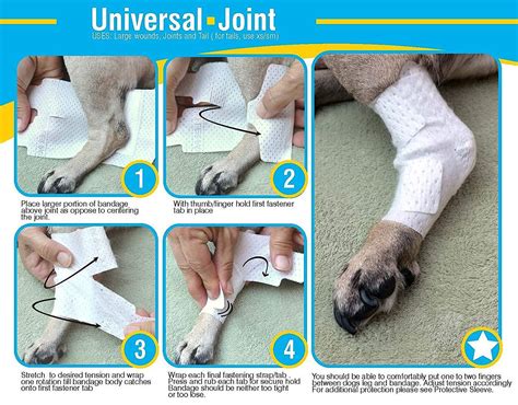 Pawflex Universaljoint Disposable Dog Bandage 4 Count Small