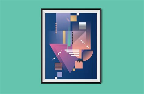 Typography And Shapes Posters On Pantone Canvas Gallery Typography
