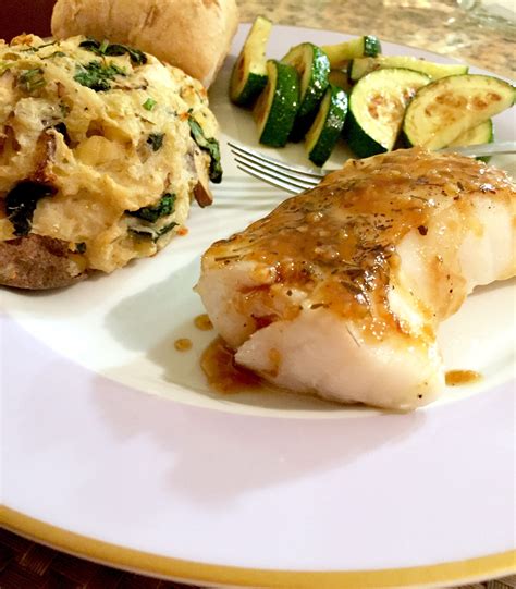 Pan Seared Sea Bass With Orange Maple Glaze