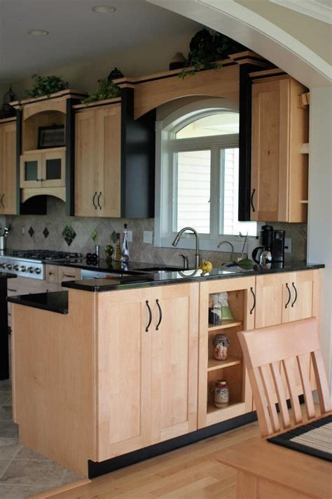 Natural Maple Wood Cabinets 2020 Maple Kitchen Cabinets Black