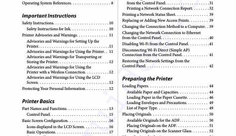 Epson ET-3750 series Printer Operation & user’s manual PDF View