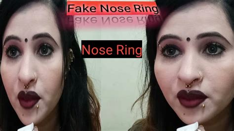 Diy How To Make A Fake Nose Ring Voonika Youtube