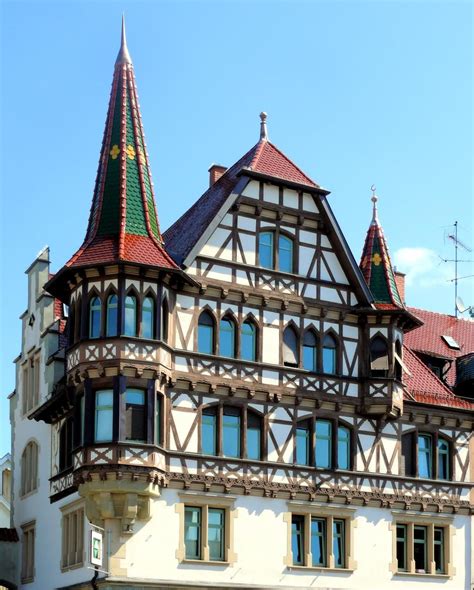Неоготический фахверк с башней German Architecture Architecture Old