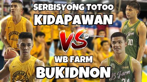 Serbisyong Totoo Kidapawan Vs Wb Farm Bukidnon Under Mens