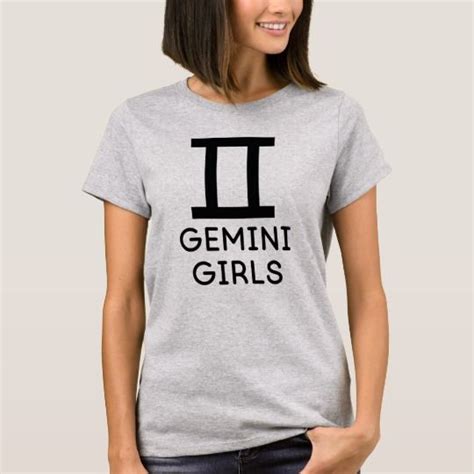 Gemini Girls Horoscope Astrology T Shirt Gemini Zodiacsign Gemini